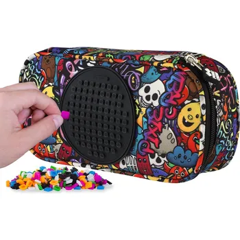 Penál PIXIE CREW studentský penál Grafitti malý panel