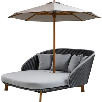 Slunečník Cane-line slunečník CLASSIC Ø 2,4 m - nízká verze pro lenošku Peacock