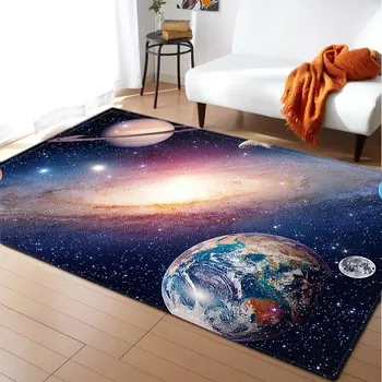 Koberec Koberec do dětského pokoje s 3D planetami - 5,120 x 160 cm 47 x 63 palců