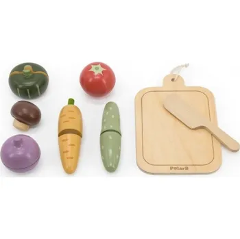Hra na obchod Viga Dřevěné krájení zeleniny