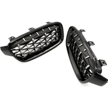 Tuning Maska chladiče BMW 3 F30 diamant černá/stříbrná