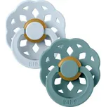 BIBS Boheme dudlík z přírodního kaučuku 2ks Baby Blue/Island Sea - velikost 1 (0-6m.)