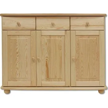 Ložnice Dřevěná komoda BM143 borovice masiv 125x92x42 cm