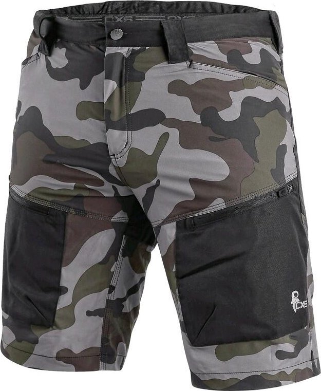 Kraťasy CXS DIXON, pánské, maskáčovo-černá Velikost: XL