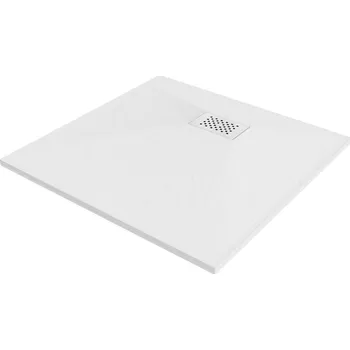 Sprchová vanička Mexen Hugo čtvercová sprchová vanička SMC 70 x 70 cm, bílá, bílý kryt - 42107070-W
