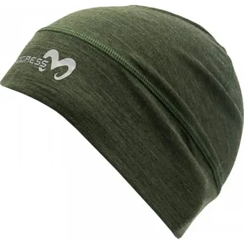 Pokrývka hlavy čepice Progress BEANIE merino khaki melír (čepice Progress BEANIE merino khaki melír)