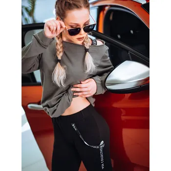 Dámská tepláková souprava VSB -KATTY COLOR 02 green+black, VELIKOST L/XL