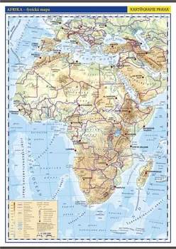 Afrika: Fyzická nástěnná mapa 1:9 500 000 - Kartografie PRAHA (2017)