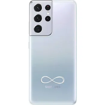 Telefonní příslušenství Odolné silikonové pouzdro iSaprio - čiré - Infinity - Samsung Galaxy S21 Ultra