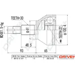 Sada kloubů, hnací hřídel Dr!ve+ DP2110.10.1077