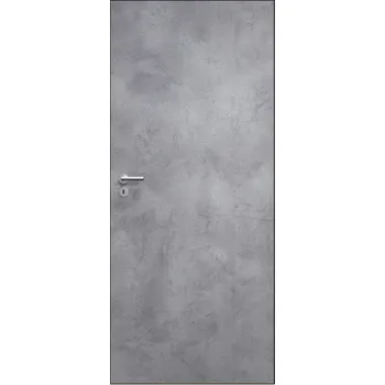 Interiérové dveře Dveře do skryté zárubně - plné - CPL LAMINÁT BETON ŠEDÝ Průchozí výška (cm): 197, Průchzí šířka (cm): 80