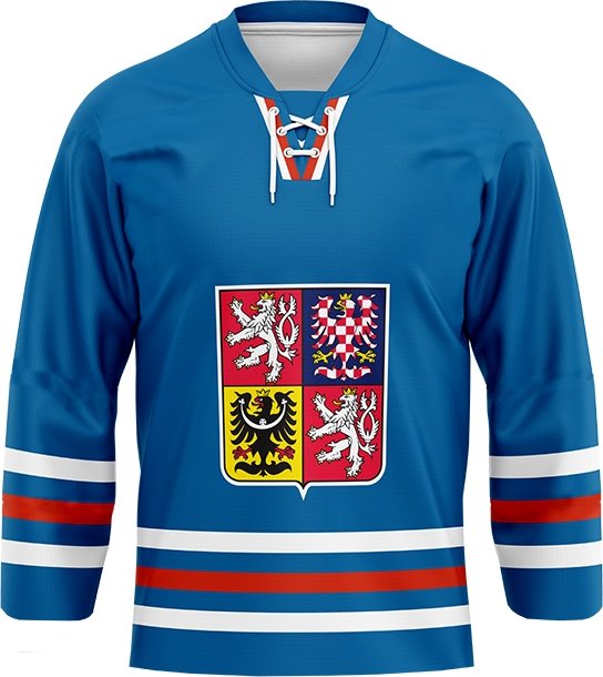 Dres české hokejové reprezentace 2023/2024 CCM Fandres replica - modrý Velikost: L