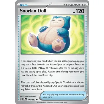 Sběratelská karetní hra Snorlax Doll 175/182 - Paradox Rift Typ karty: Non-Holo