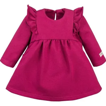 Kojenecké šaty Eevi Šatičky s volánky Simply Comfy BORDÓ - 92