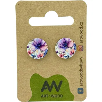 Náušnice art-wood.cz Náušnice - jarní květ
