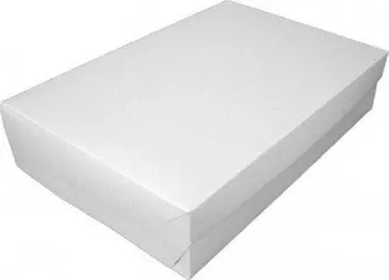 Jednorázové nádobí Hit Office	923.15 krabice na roládu bílá/šedá 30 x 45 x 10 cm