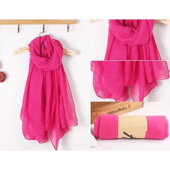 Šála Jednobarená šála----růže červená