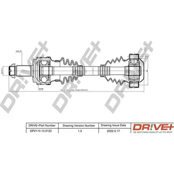 Poloosa kola Hnací hřídel Dr!ve+ DP2110.10.0122