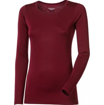 Dámské tričko triko dlouhé dámské Progress ORIGINAL merino švestkový melír (triko dlouhé dámské Progress ORIGINAL merino švestkový melír)