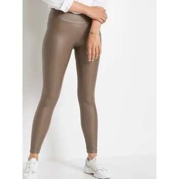 Dámské oblečení Trendy dámské nevyteplené kožené legíny brown 01, VELIKOST M