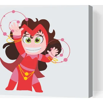 Malování podle čísel - Šarlatová čarodějnice Wanda Velikost: 30x40cm, Rámování: Pouze srolované plátno