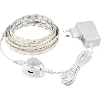 LED páska LED pásek s PIR čidlem pohybu 60LED/1m IP65 teplá bílá, 2metry (LED pásek 2 metry s pohybovým senzorem)