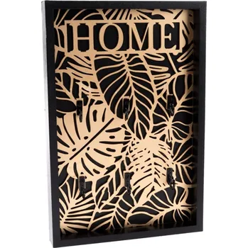 Věšák Věšák na klíče zlaté listy 20x30x3cm