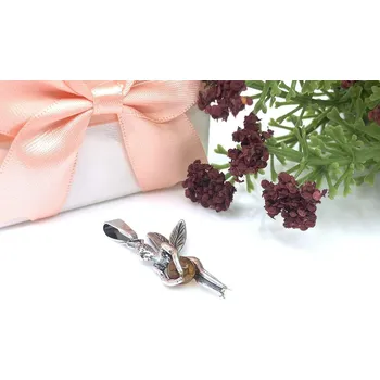 Řetízek Jan Kos Jewellery Stříbrný přívěsek víla 12124334