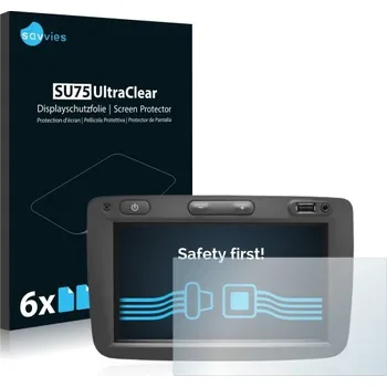 6x SU75 UltraClear Screen Protector Dacia Media Nav