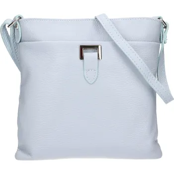 Kabelka Dámská kožená crossbody kabelka Italia Gotta - světle modrá
