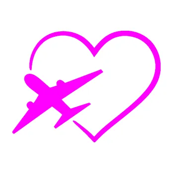 Polep vozidla SAMOLEPKA Láska k létání 001 levá (72 - Fluorescentní růžová) NA AUTO, NÁLEPKA, FÓLIE, POLEP, TUNING, VLASTNÍ TEXT, TISK, AUTOSAMOLEPKY.cz, POLEPY, OBRÁZEK, LOGO, SAMOLEPKY