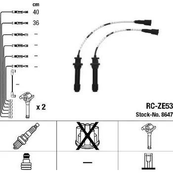 Zapalovací kabel Sada kabelů pro zapalování NGK 8647