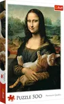 Trefl Mona Lisa s kočkou 500 dílků