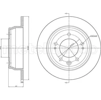 Brzdový kotouč Brzdový kotouč METELLI 23-0928C