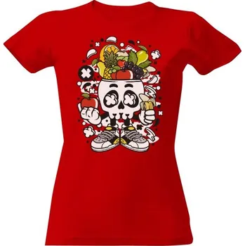 Dámské tričko Tričko s potiskem FRUIT SKULL dámské