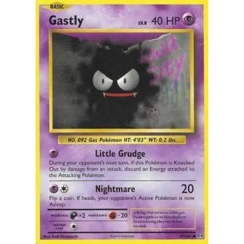 Karetní hra Pokémon EVO 047/108 Gastly - Evolutions Stav: Near Mint, Verze: NORMAL