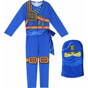 Karnevalový kostým Dětský kostým NINJAGO (základní kostým) Barva: modrá, Velikost: 10T