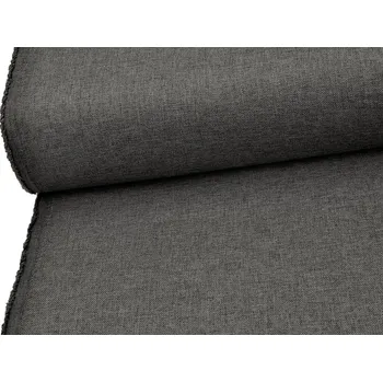 Mirtex Tkanina OXFORD LINEN 200/L94 Tmavě šedá Gray šíře 160cm Ceník: METRÁŽ: od 1 metrů