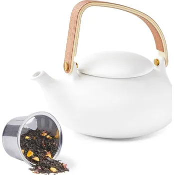 Konvice na čaj Craft konvička se sítkem bílý - ZENS (Craft konvička bílá - ZENS)
