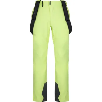 Snowboardové kalhoty Pánské softshellové lyžařské kalhoty Kilpi RHEA-M Světle Zelená - vel. XL Short r.23
