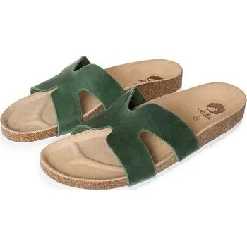 Dámská zdravotní obuv Vlnka Dámské korkové anatomické nazouváky Zora zelená model 2024 velikost obuv dospělí 38