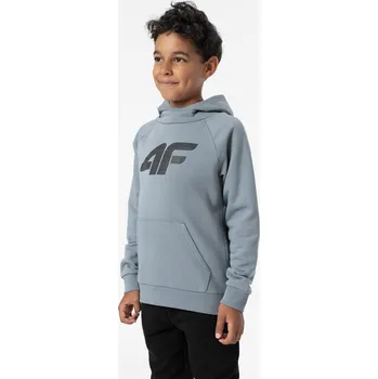 Chlapecká mikina 4F 4FJSS23TSWSM220 LIGHT BLUE Dětská mikina EU 140