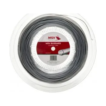 Struna na výplet tenisové rakety MSV tenisový výplet Bussard 1,25 stříbrná (200m) 1,25