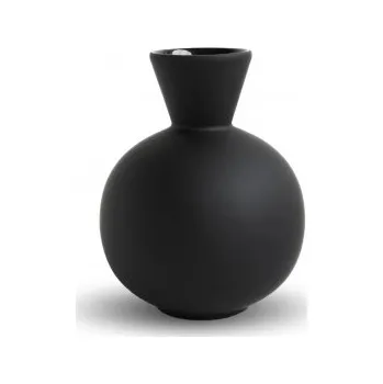 Váza Keramická váza Trumpet Black 16 cm