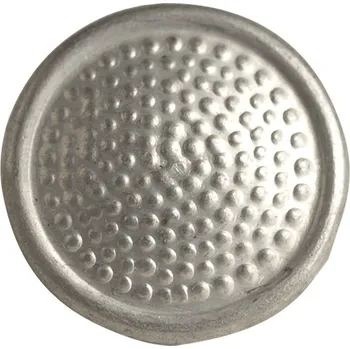 Knoflík ARMÁDNÍ ORIGINÁL NVA Knoflík nárameníkový 16,5mm stříbrný ALU Východní Německo NVA originál