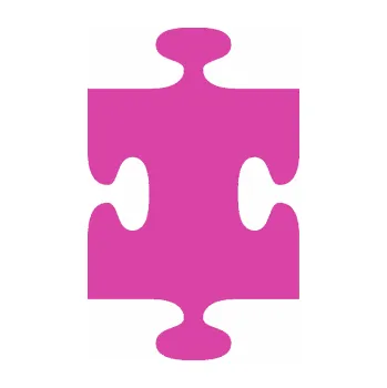 Samolepící dekorace Puzzle 002 dílek (16 - růžová) SAMOLEPKA NA AUTO, NÁLEPKA, FÓLIE, POLEP, TUNING, VLASTNÍ TEXT, TISK, AUTOSAMOLEPKY.cz, POLEPY, OBRÁZEK, LOGO, 3D STICKERS