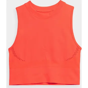 4F 4FSS23TFTSF154 RED NEON Dámské sportovní tílko US M/L