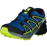 Dětské boty SALOMON SPEEDCROSS CSWP J L41725800 NAUTICAL BLUE/BLACK/ACID LIME EU 33