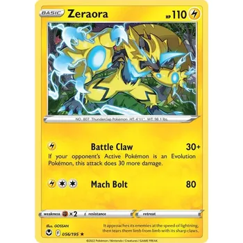 Karetní hra Zeraora 056/195 - Silver Tempest Typ karty: Non-Holo