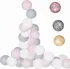 Vánoční osvětlení Springos Bavlněné koule řetěz 10 LED teplá bílá